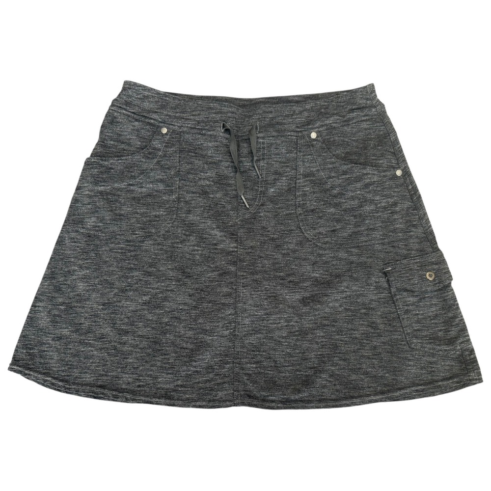Kuhl Mova Skort Heather Gray Cargo Athletic Hiking‎ Skirt Outdoor Small Pockets